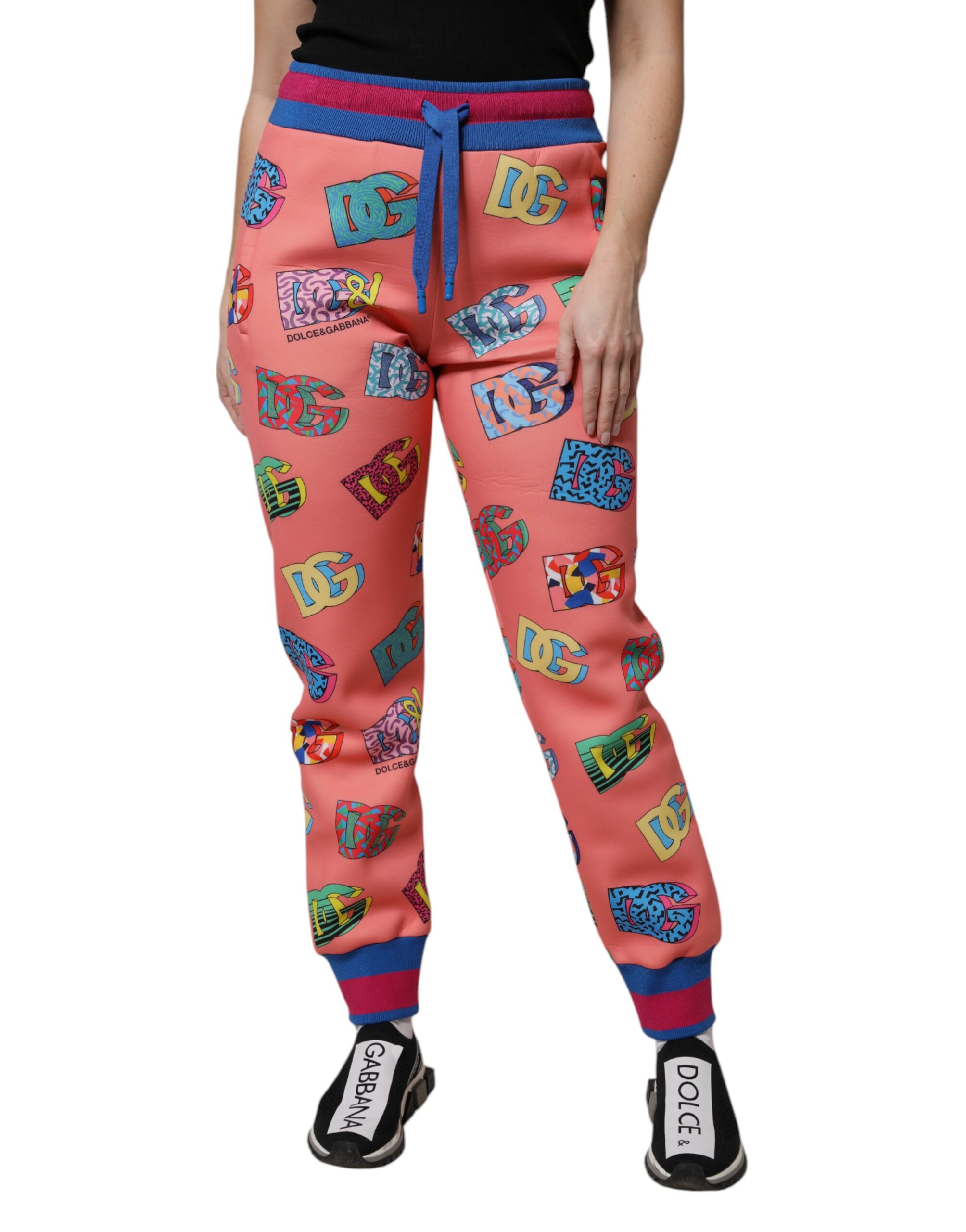 パンツ DOLCE & GABBANA Logo joggers Pink Dolce & Gabbana Pink Logo Monogram Jogger SweatWomen's