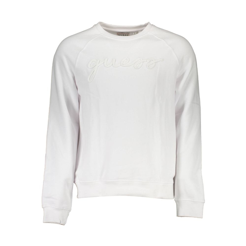 White Cotton Unisex Sweatshirt