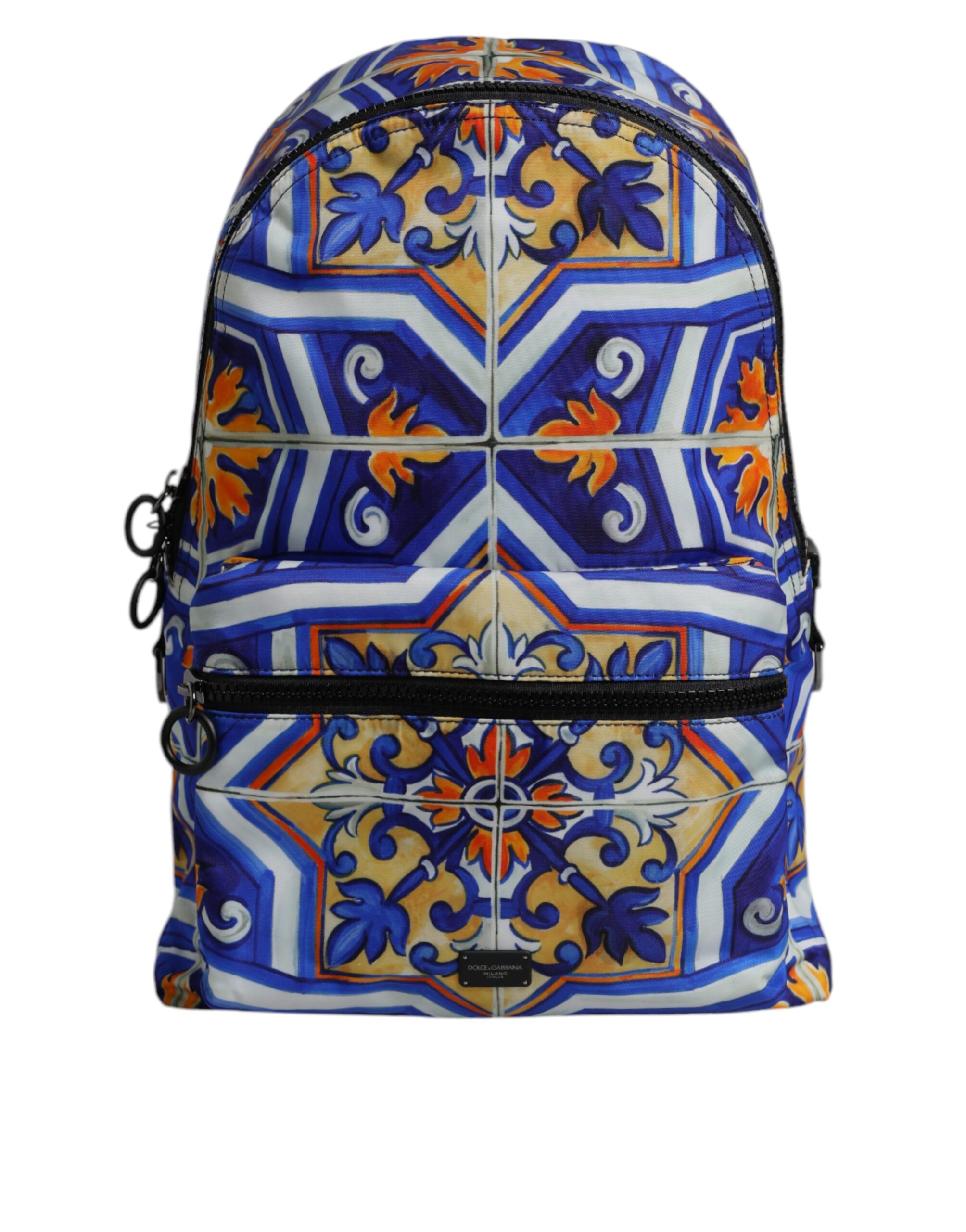 Dolce & Gabbana マジョリカプリントナイロンショッピングバッグ Dolce & Gabbana Multicolor Majolica Print Nylon Travel
