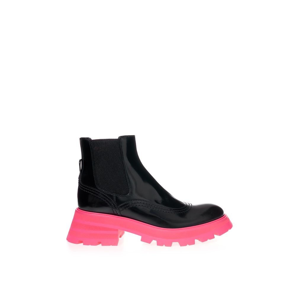 Black Leather Chelsea Boots