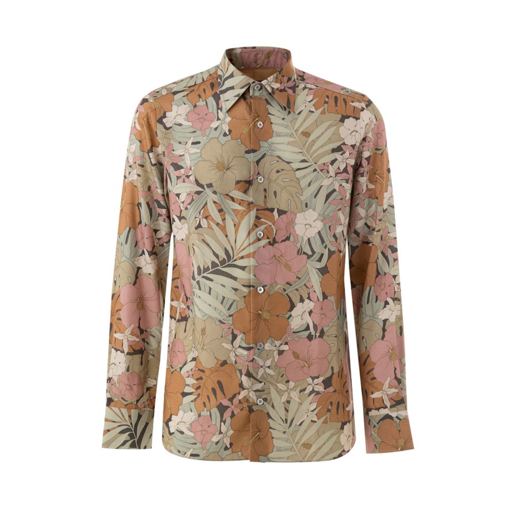 Multicolor Lyocell Pattern Shirt