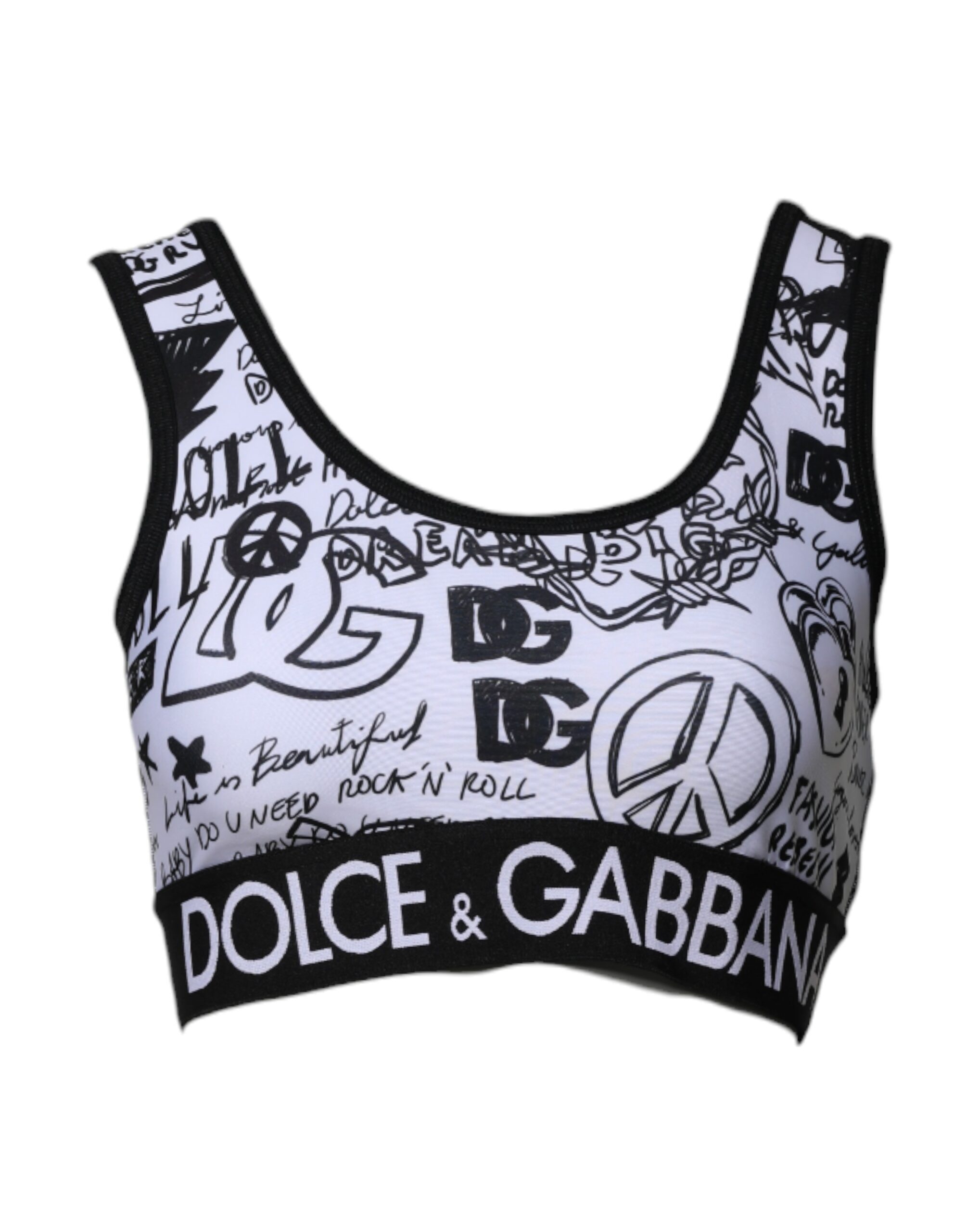 Dolce & Gabbana ロゴ水着 黒と白 DOLCE&GABBANA ドルチェ ＆ ガッバーナ スイムパンツ メンズ