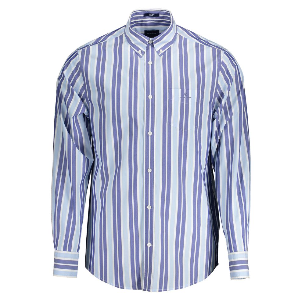 Gant Light Blue Cotton Men Men's Shirt