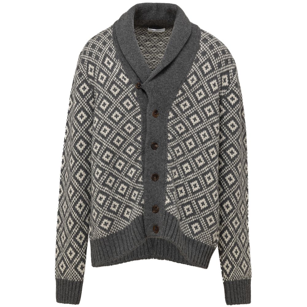 Bicolor Cashmere Cardigan