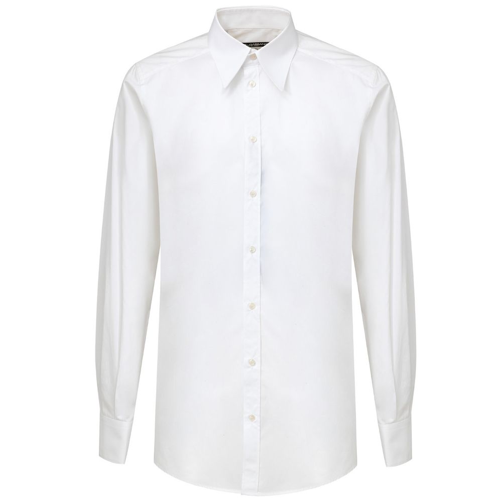 White Cotton Dress Shirt