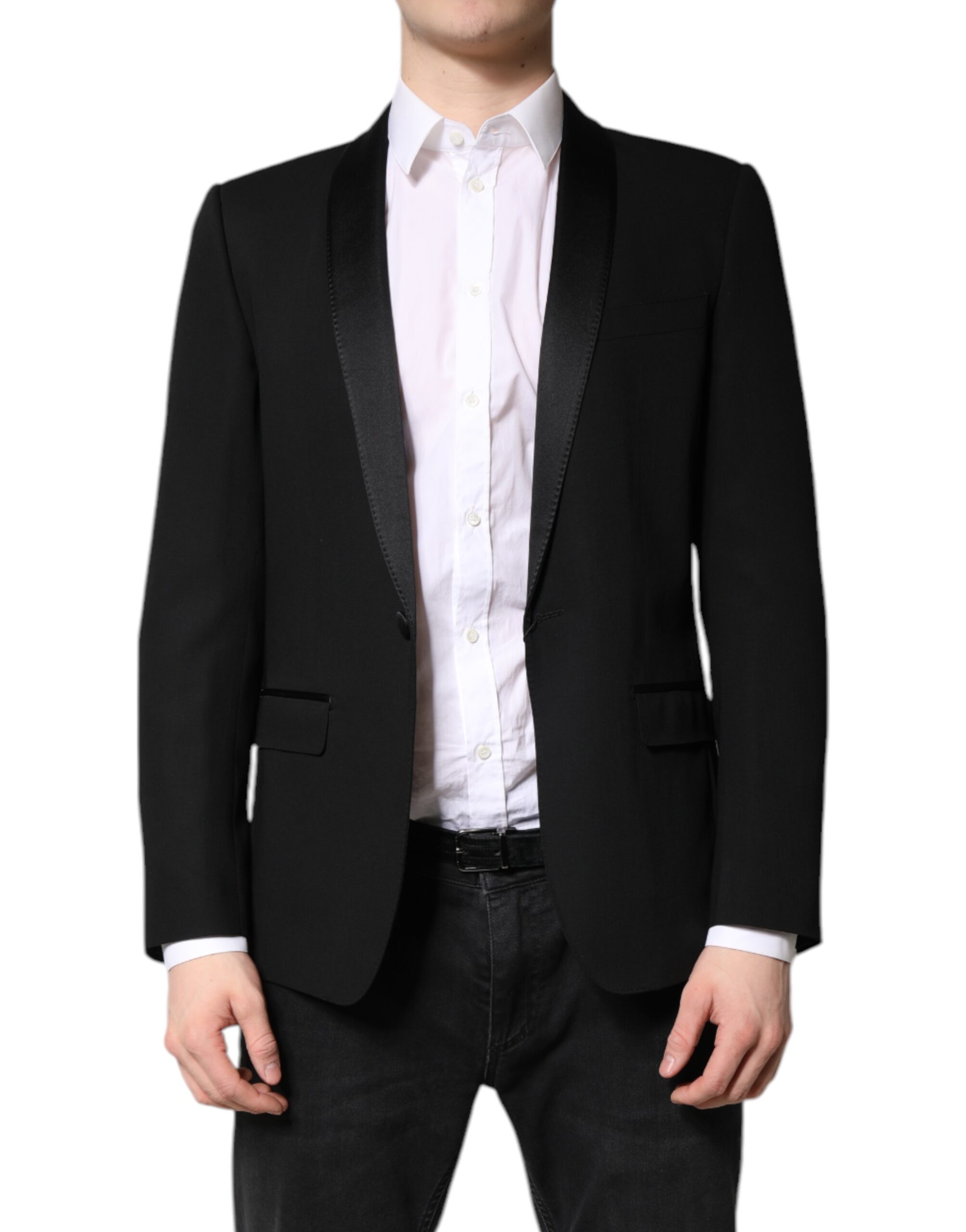 Black Single Breasted Men Coat MARTINI Blazer