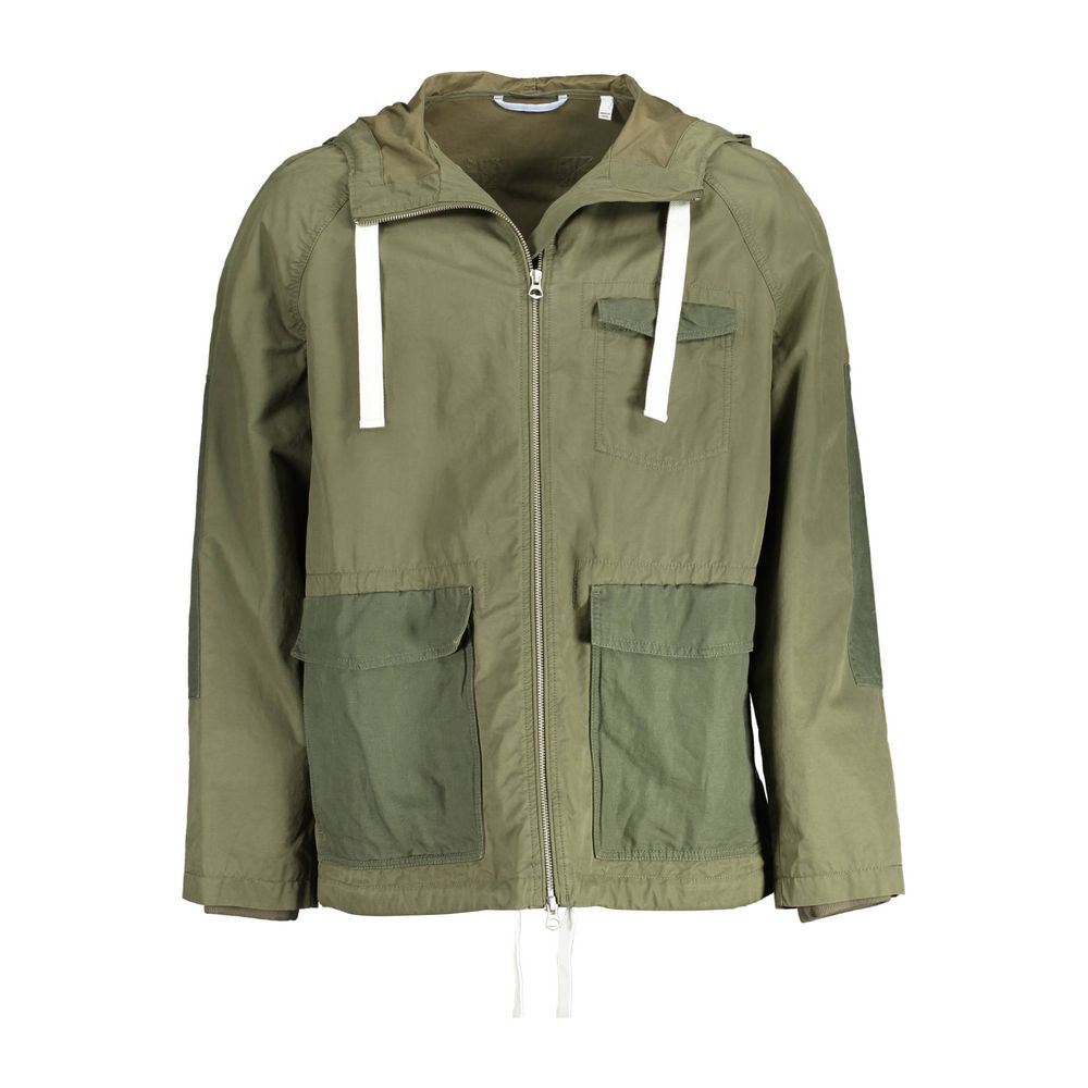 Gant Green Cotton Men Men's Jacket