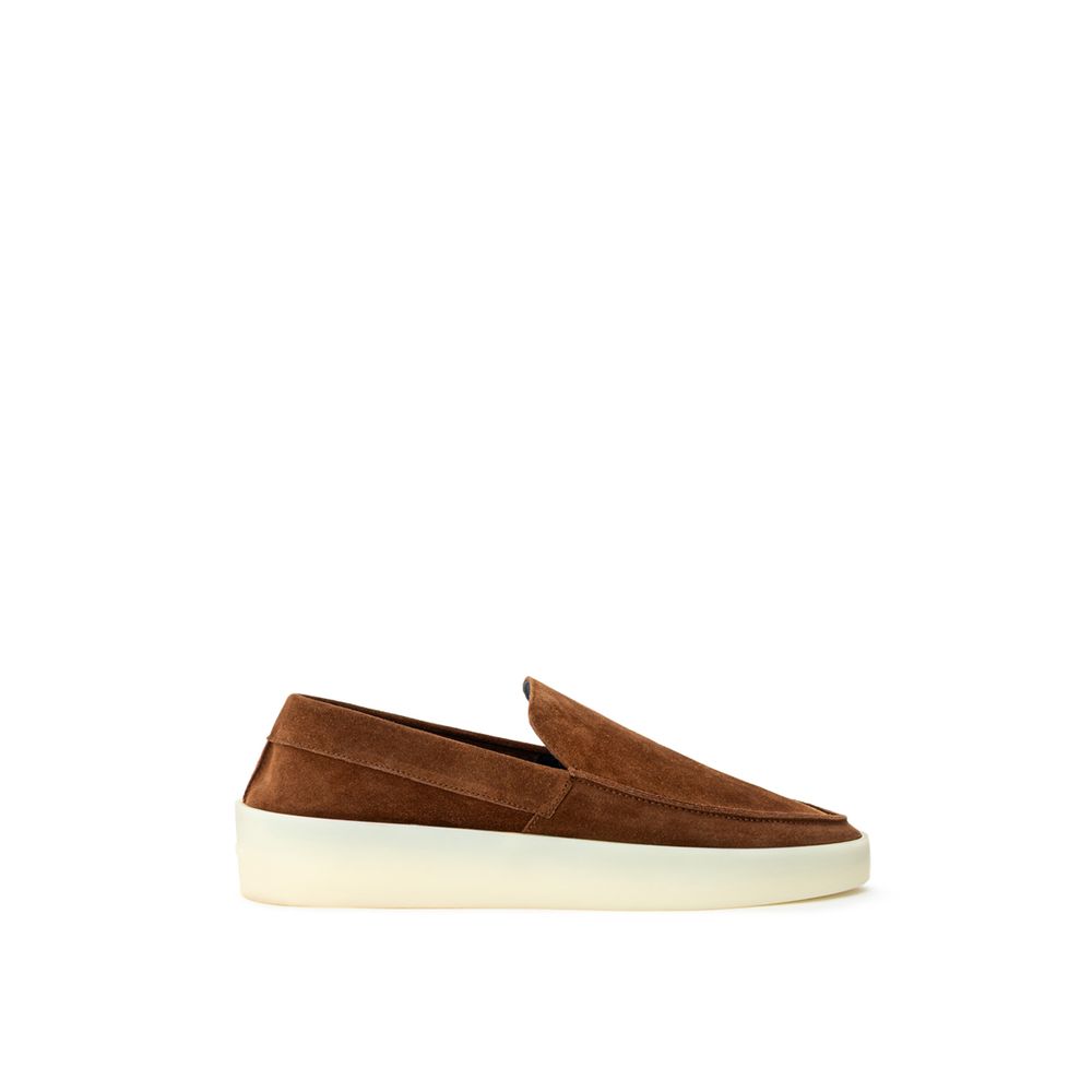 Brown Leather Slip-On Loafer