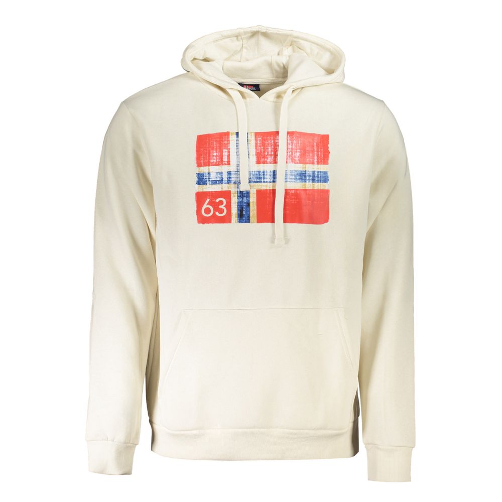 White Cotton Men's Sweatshirt