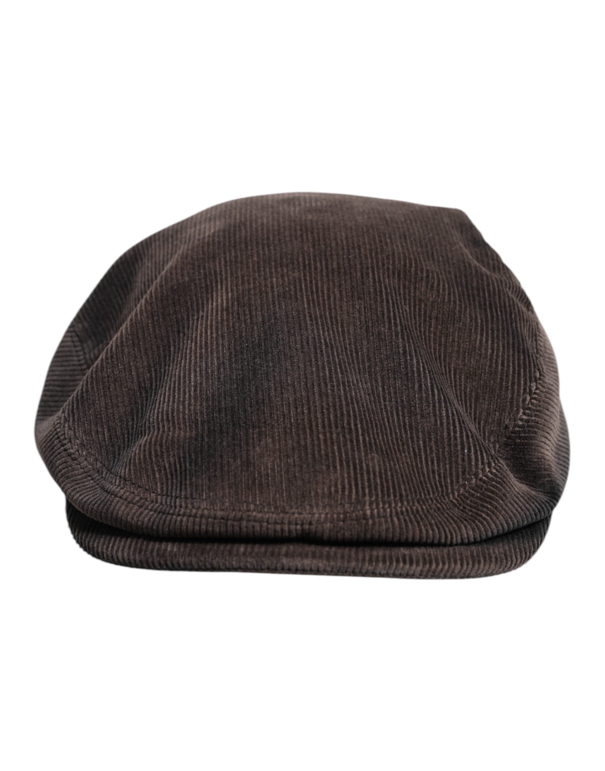 Brown Cotton Newsboy Capello Cabbie Hat