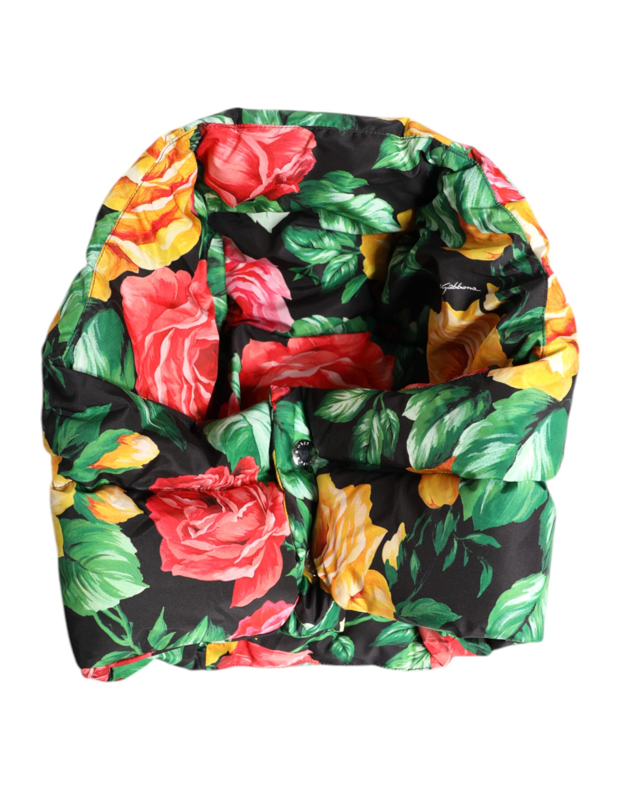 【VIP価格】DOLCE & GABBANA Multicolor Floral Wrap Hat Dolce & Gabbana Multicolor Floral Print Whole Head Wrap