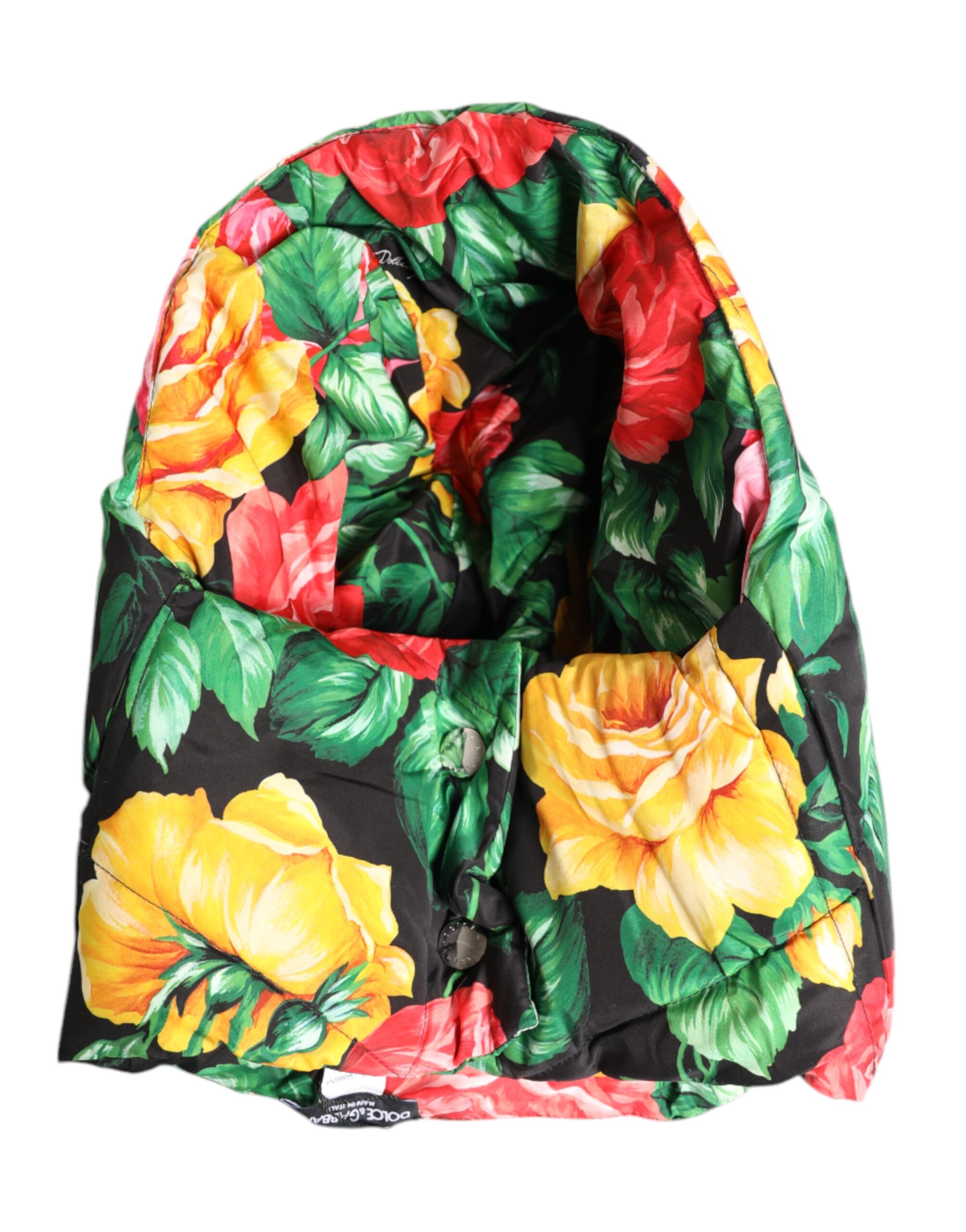 【VIP価格】DOLCE & GABBANA Floral Head Wrap Hat Dolce & Gabbana Multicolor Floral Print Whole Head Wrap