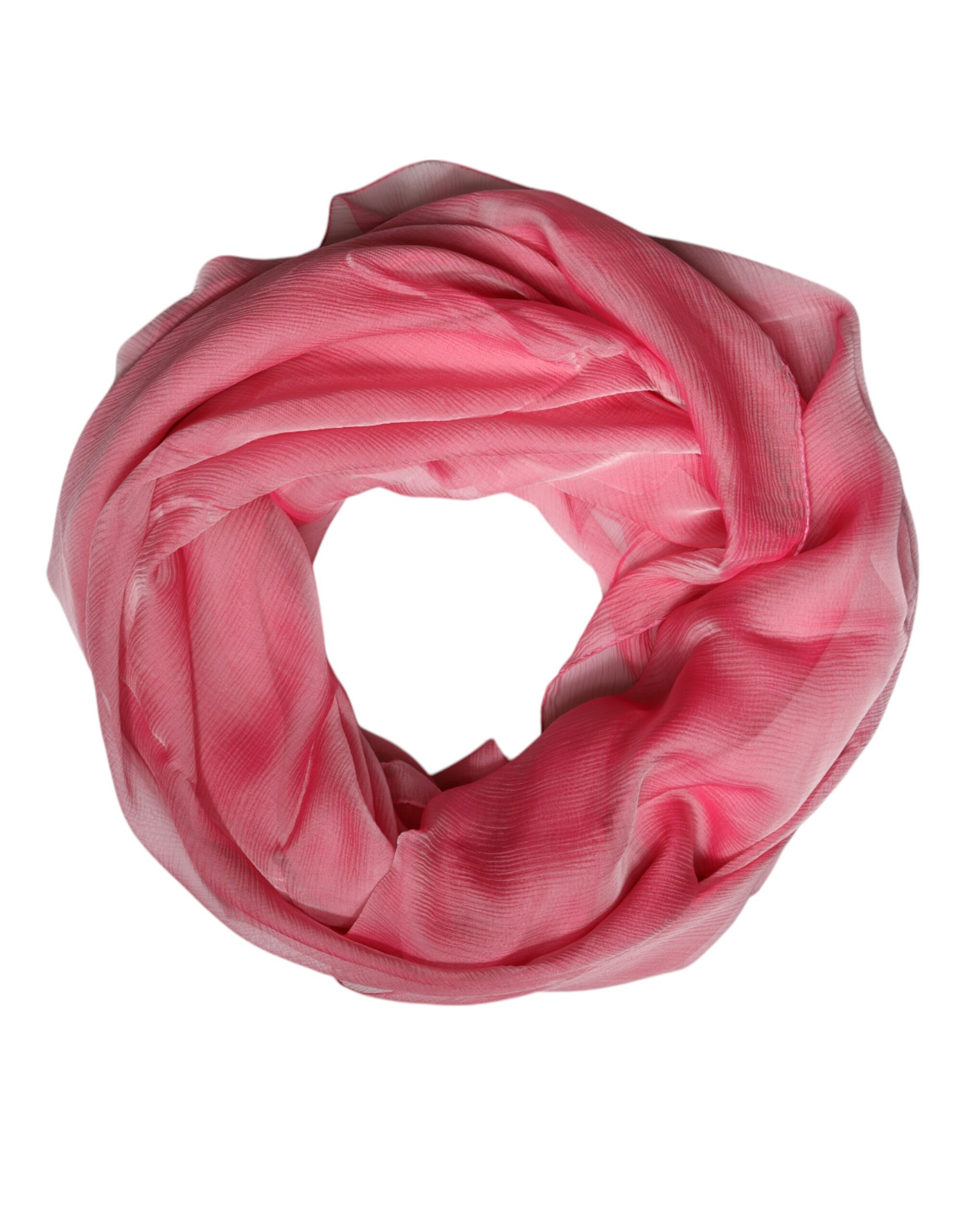 Dolce & Gabbana Pink Silk Rectangle Women Wrap Shawl Women's