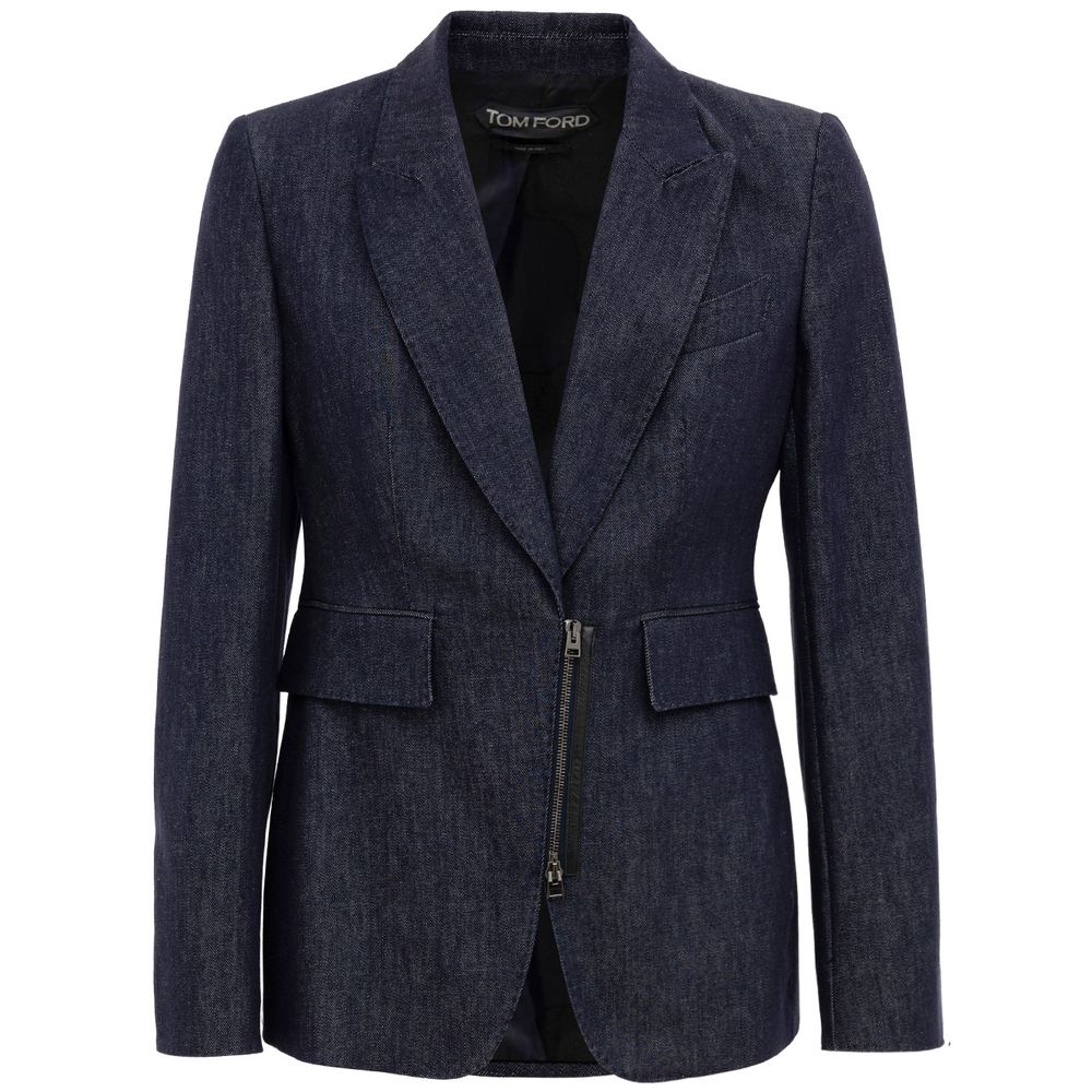 Blue Cotton Jackets & Coat