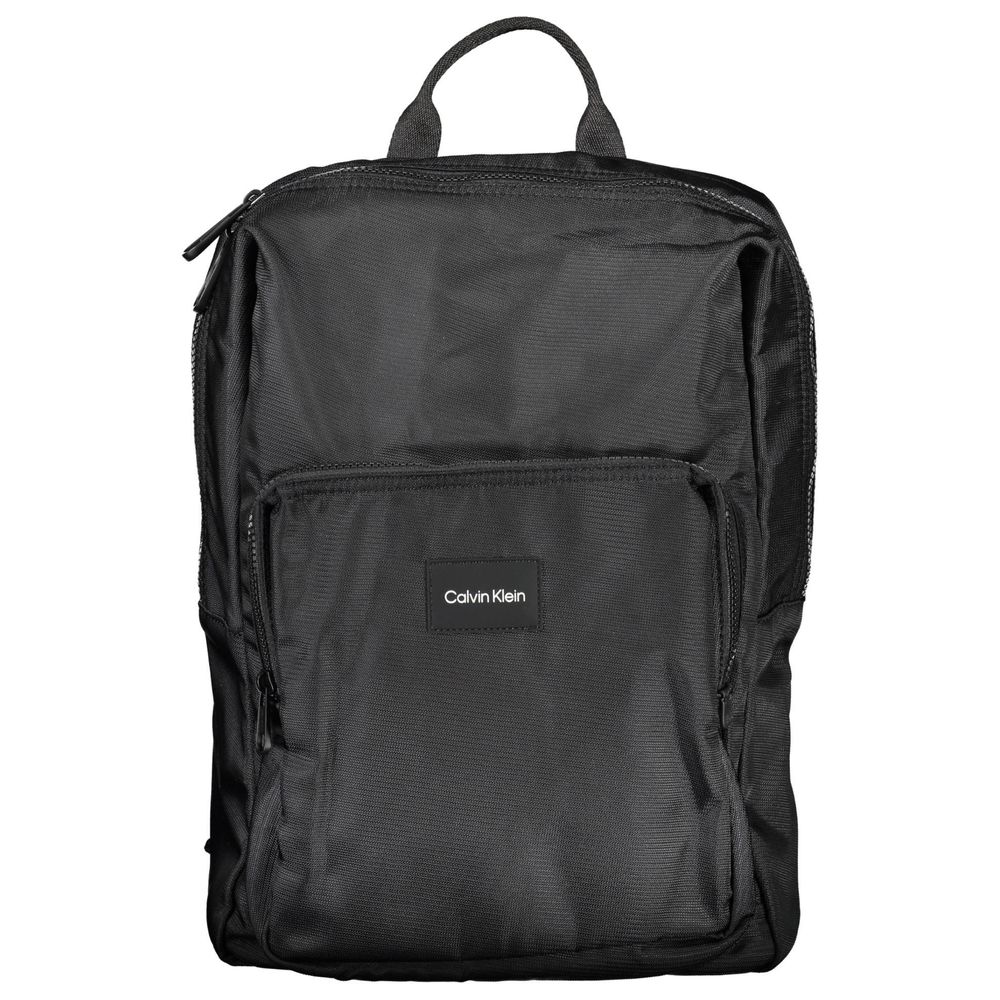 Nero Polyester Men Backpack