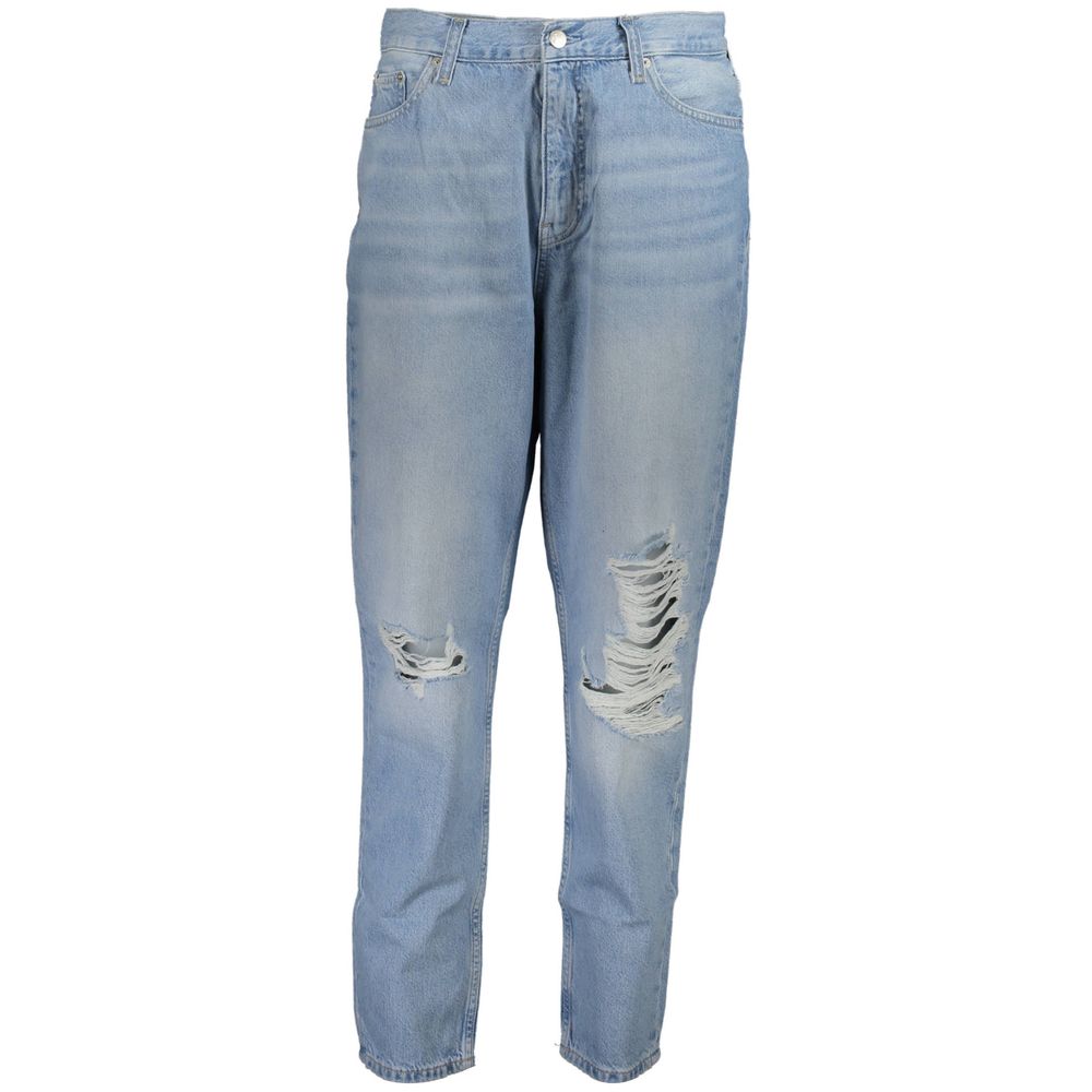 Azzurro Cotton Woman Jeans
