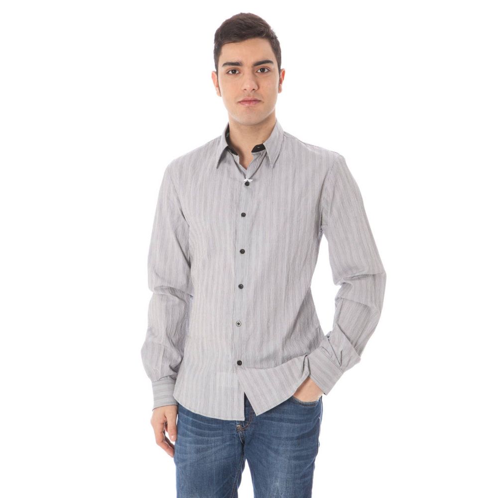White Cotton Men's Shirt