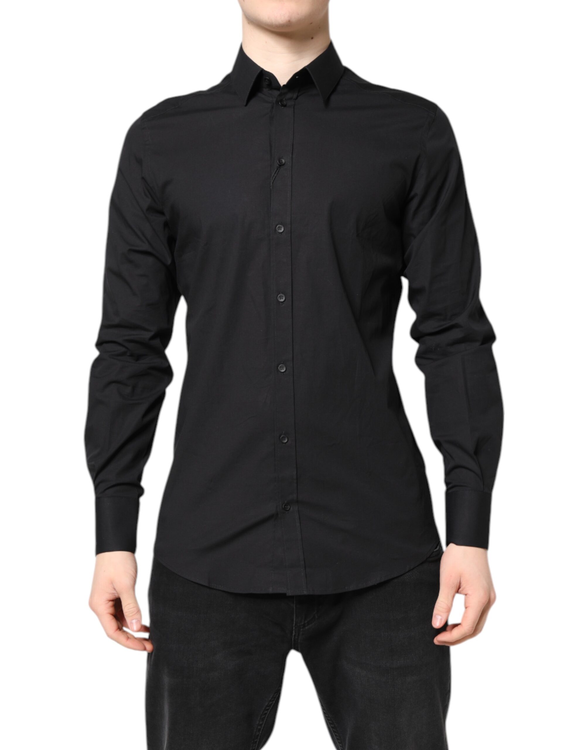 Black GOLD Cotton Dress Formal Shirt