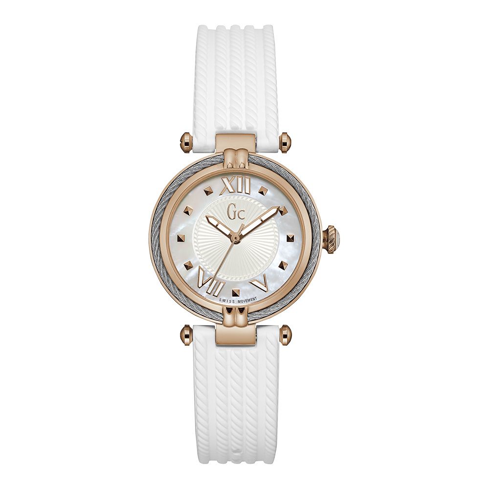 White Synthetic Dress Watch