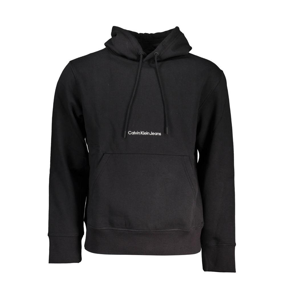 Black Cotton Men's Sweatshirt