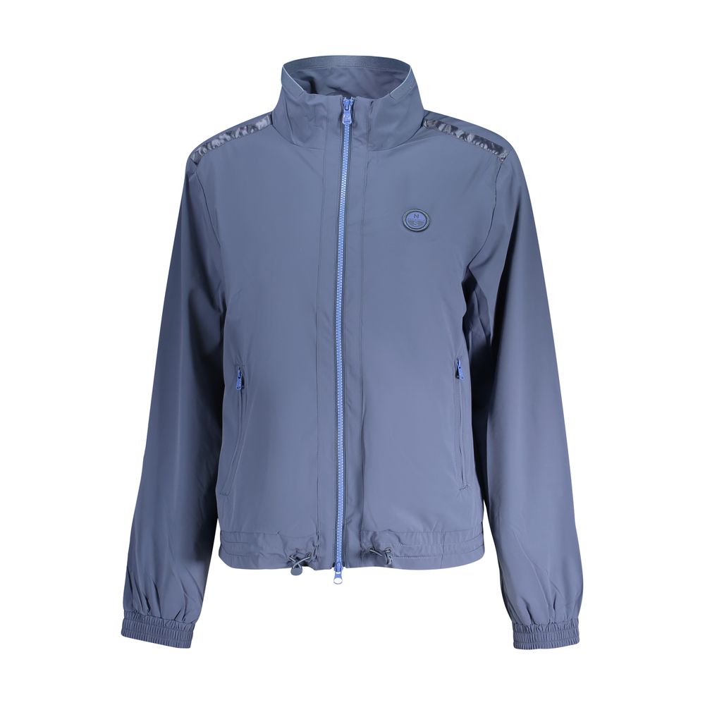 Blue Nylon Jackets & Coat