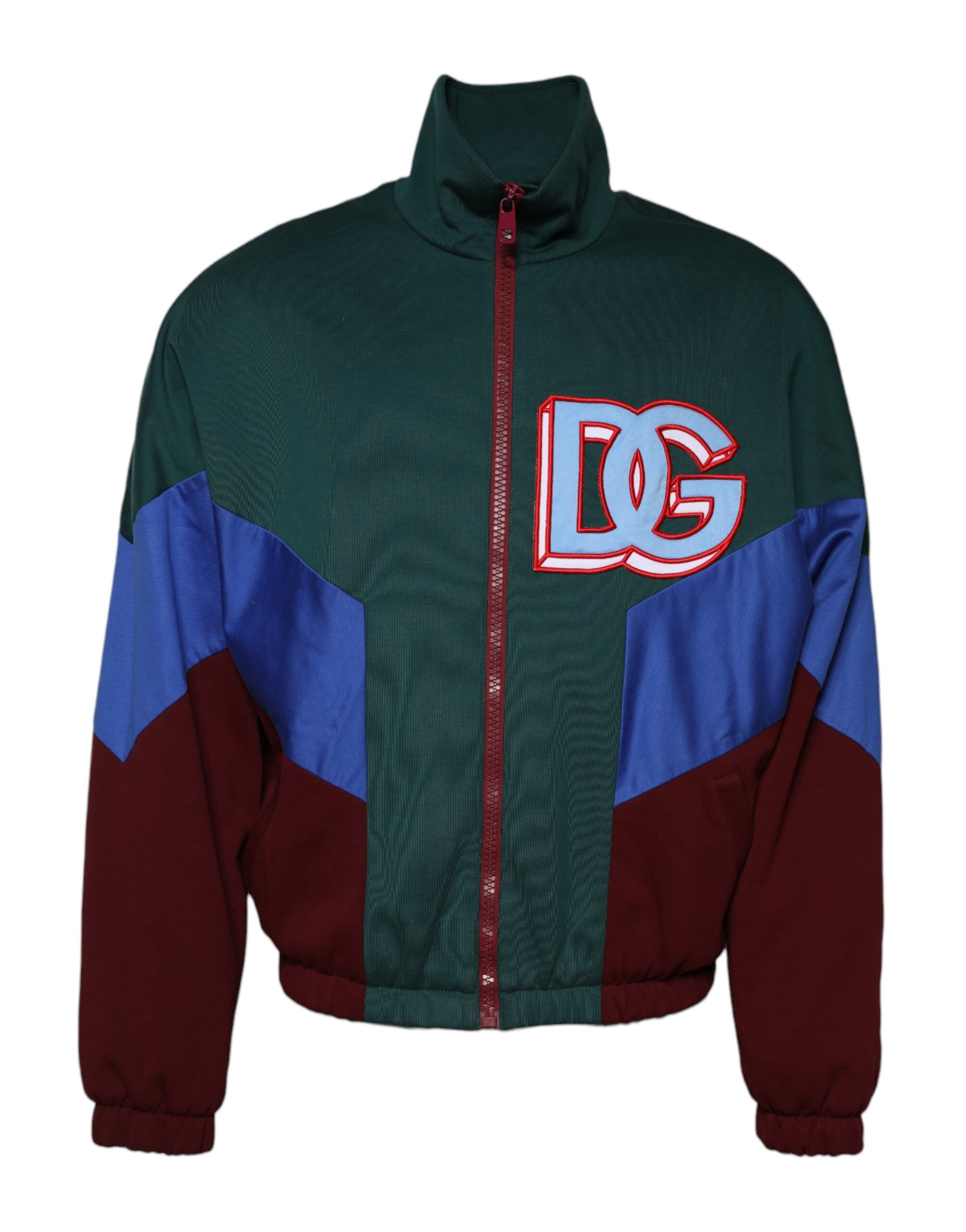 Multicolor Cotton Logo Full Zip Jacket