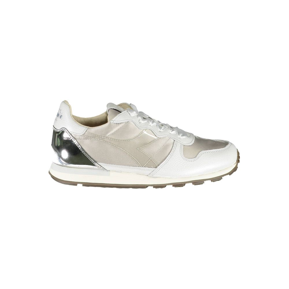 Gray Leather Women Sneaker
