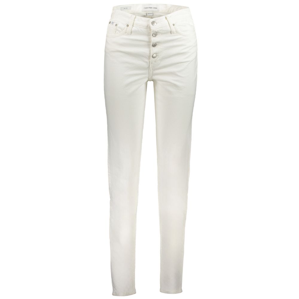 White Cotton Women's Jean