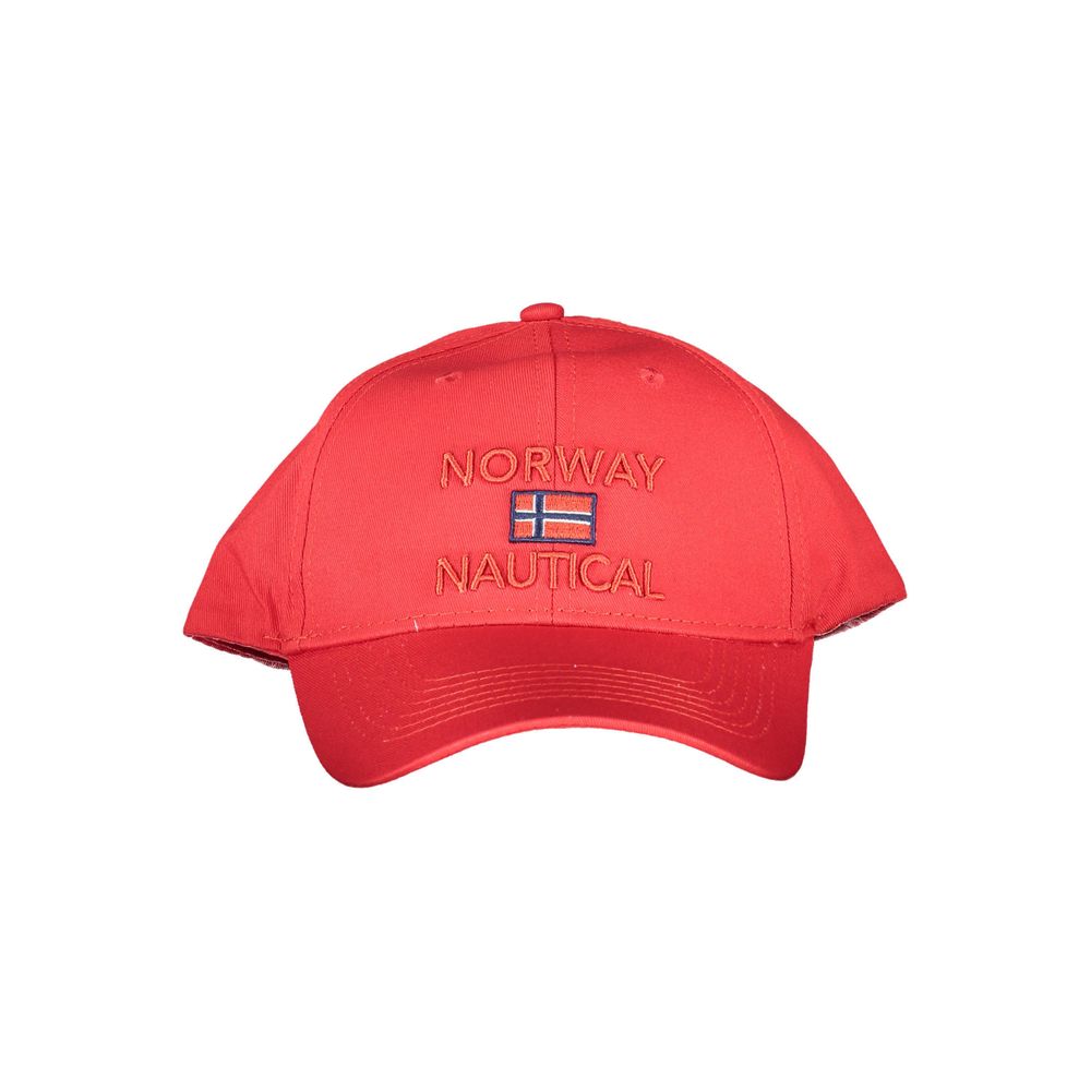 Red Cotton Men Cap