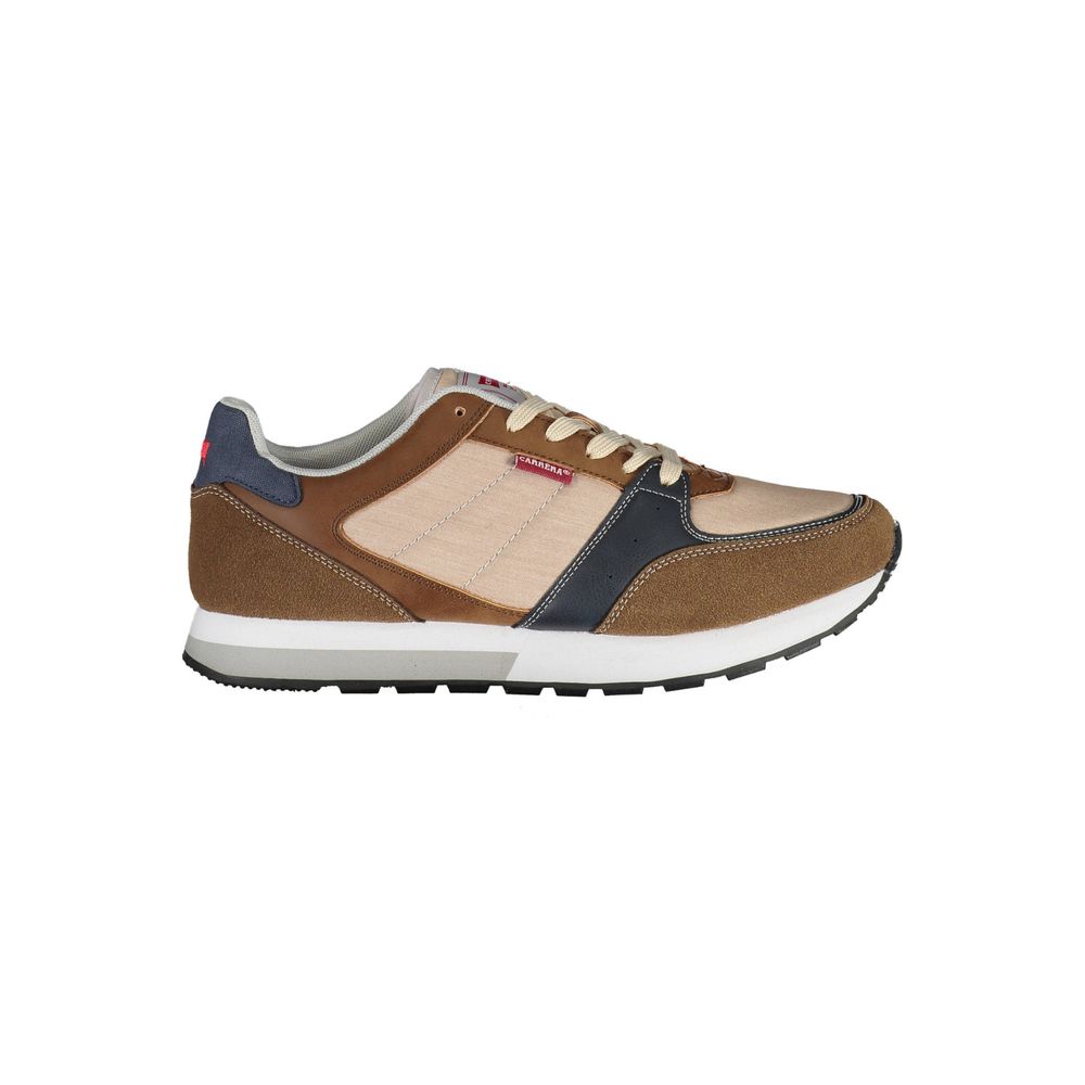 Brown Eco Leather Men Sneaker