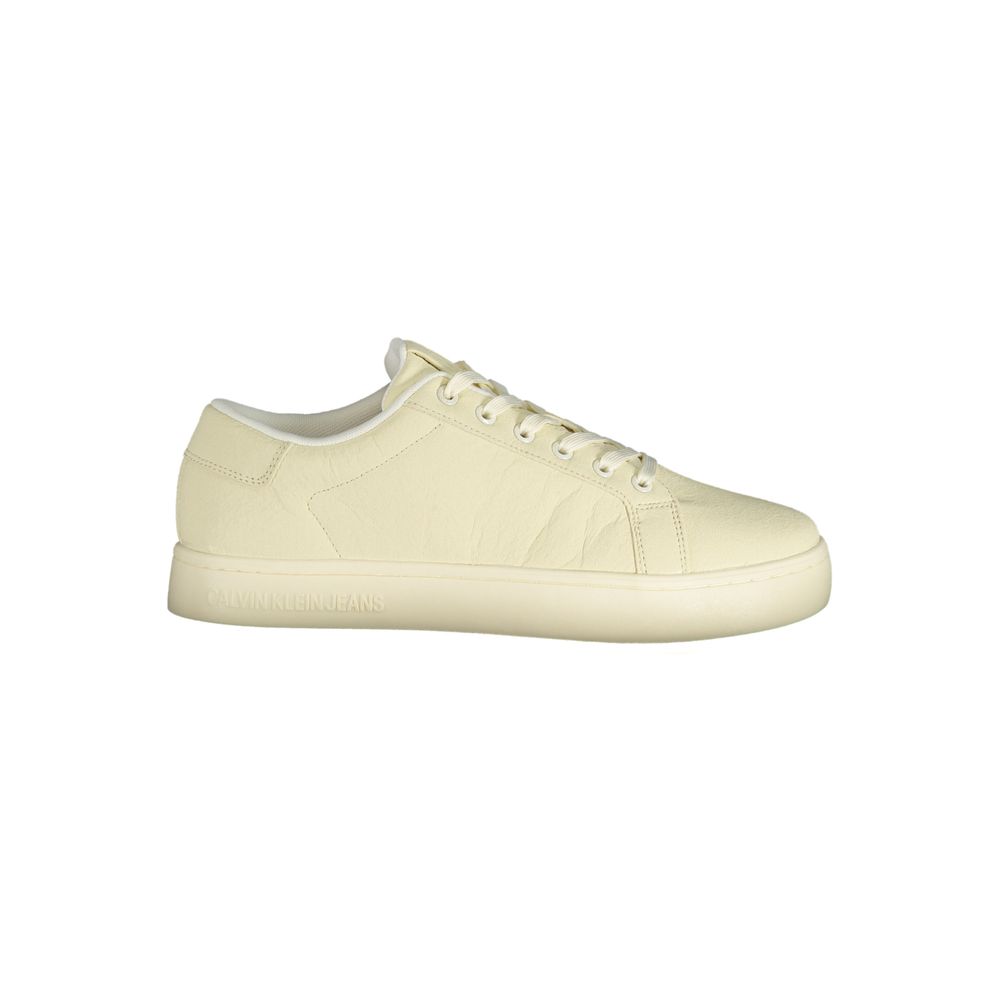 Bianco Polyester Men Sneaker