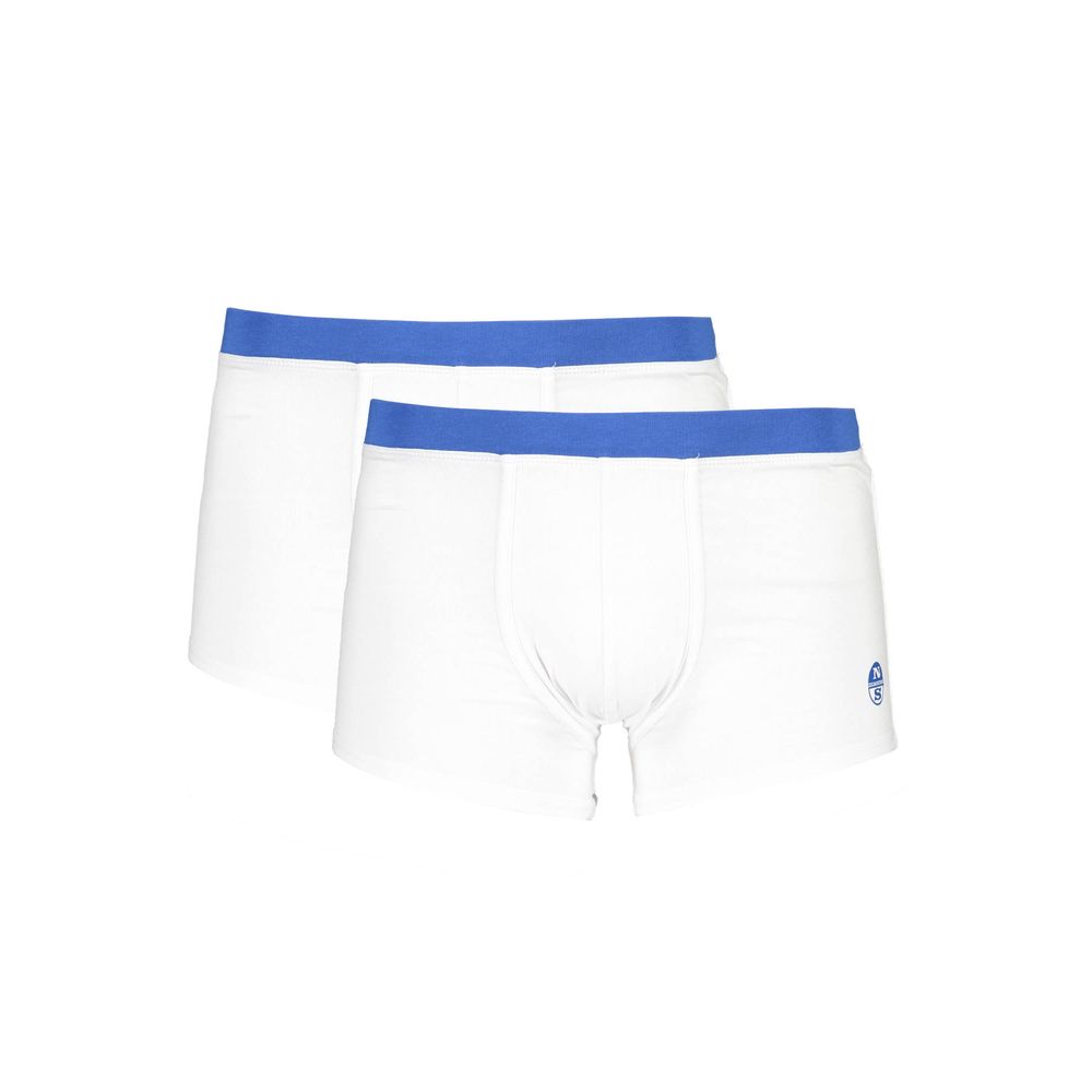 White Cotton Men Boxer