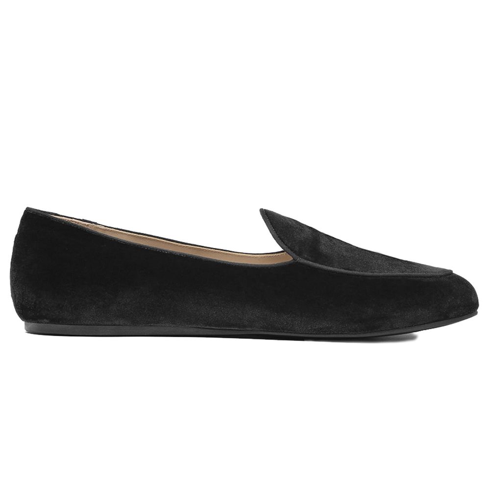 Black Velvet Loafer