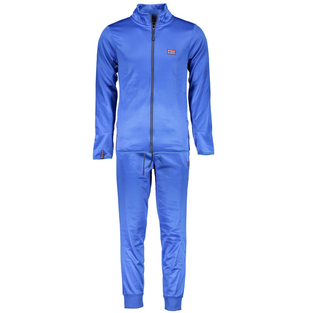 Blue Polyester Sweater