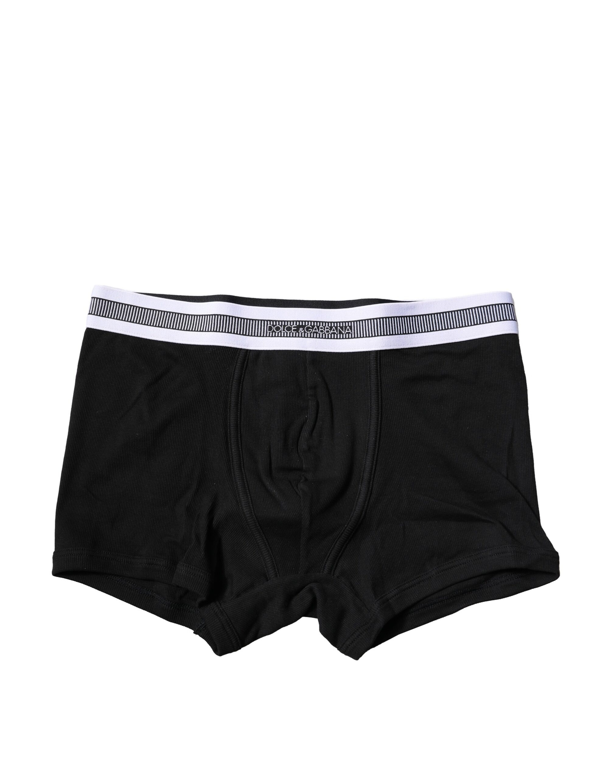 Black Cotton Stretch Regular Boxer Underwear