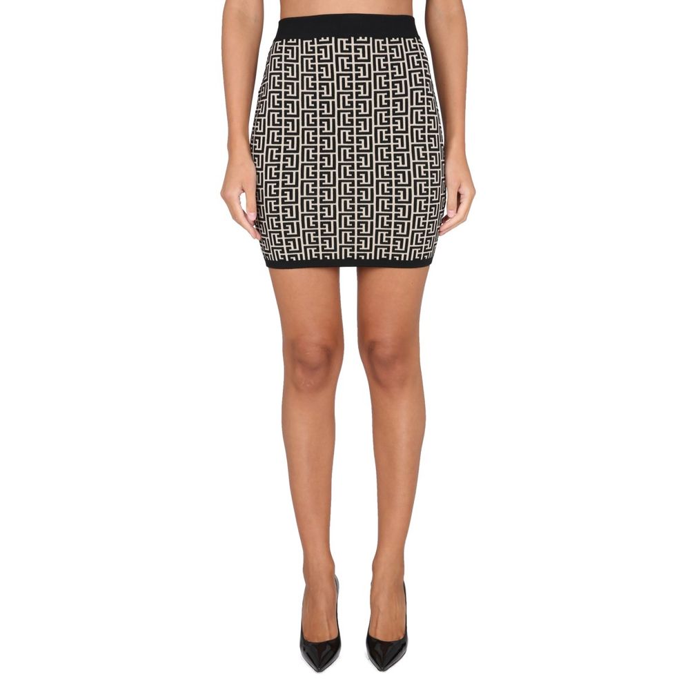 Black Viscose Skirt