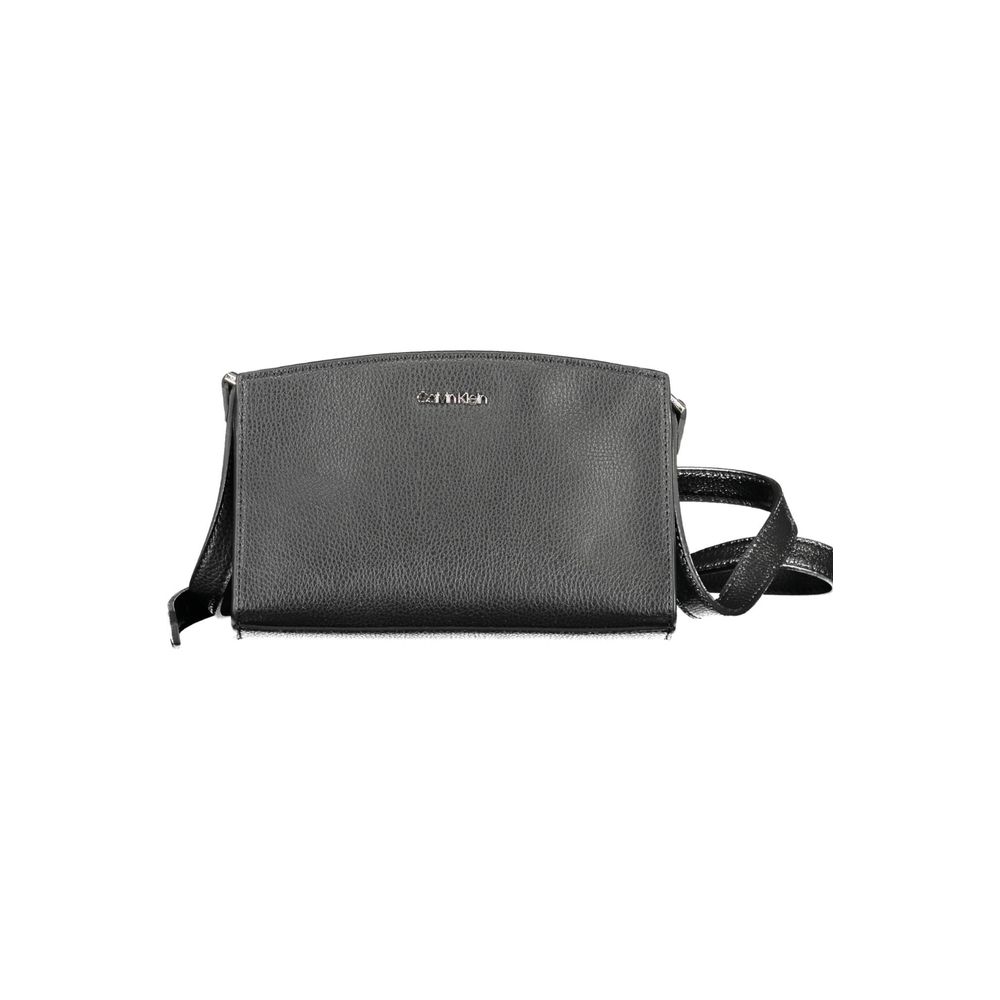 Black Polyester Women Shoulder Bag