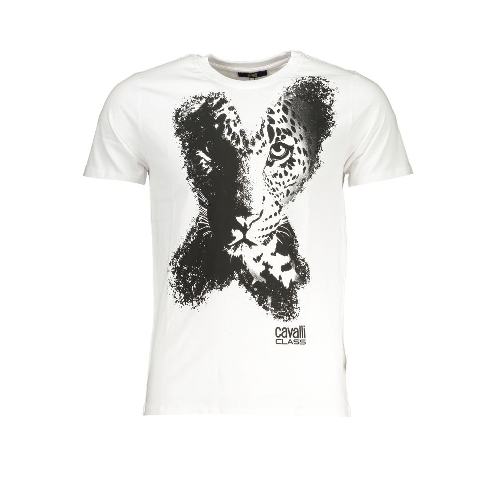 White Cotton Men's T-Shirt