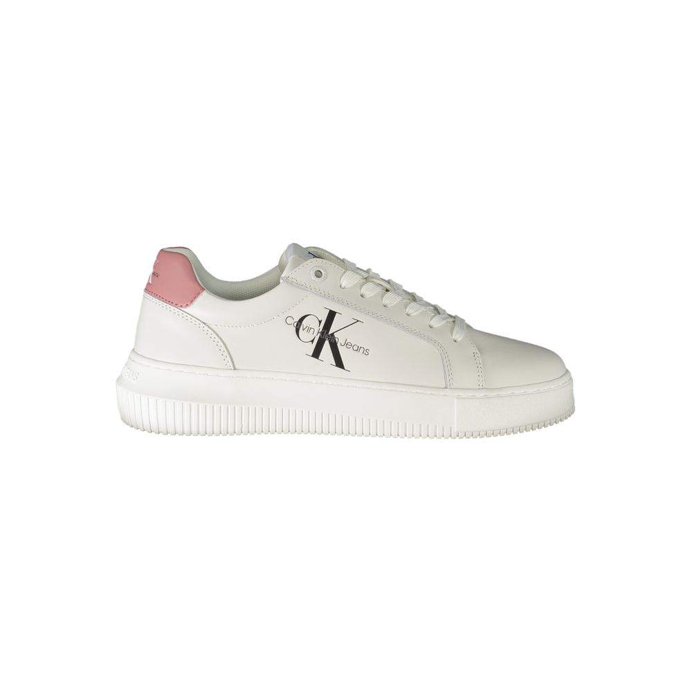 White Leather Women Sneaker