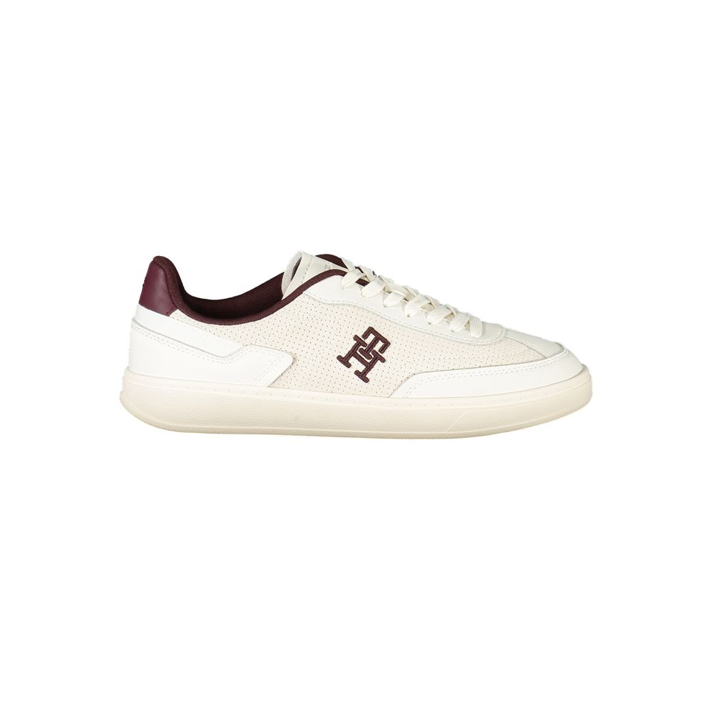 Beige Leather Women Sneaker