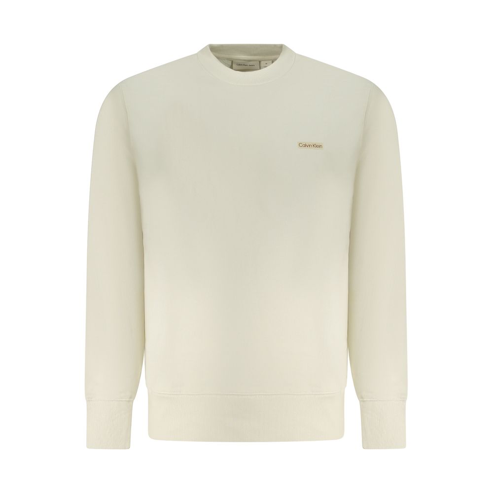 Beige Cotton Men's Sweatshirt
