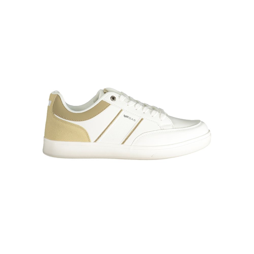 White Polyester Men Sneaker