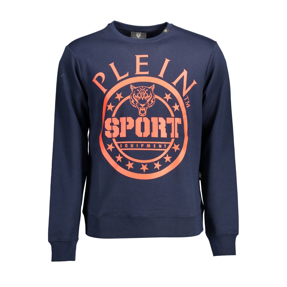 Blue Cotton Men's Sweatshirt
