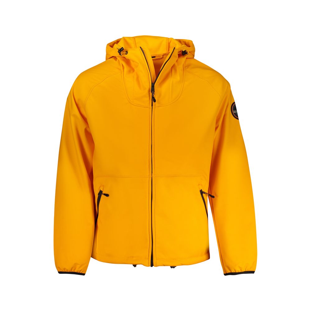 Napapijri Orange Polyester Men Men's Jacket