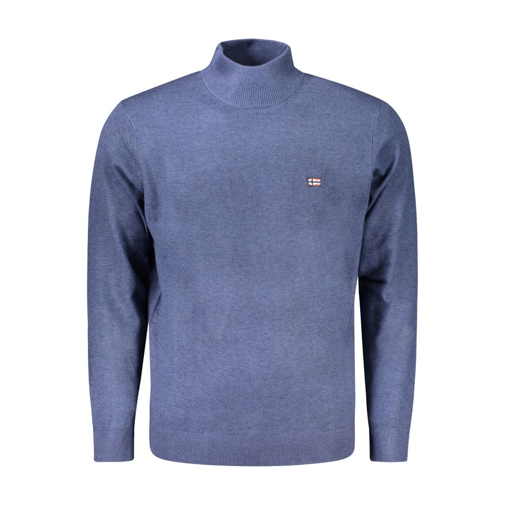 Blue Polyamide Men's Sweater