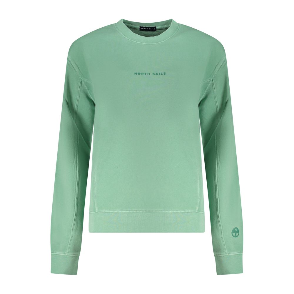 Green Cotton Women Sweater