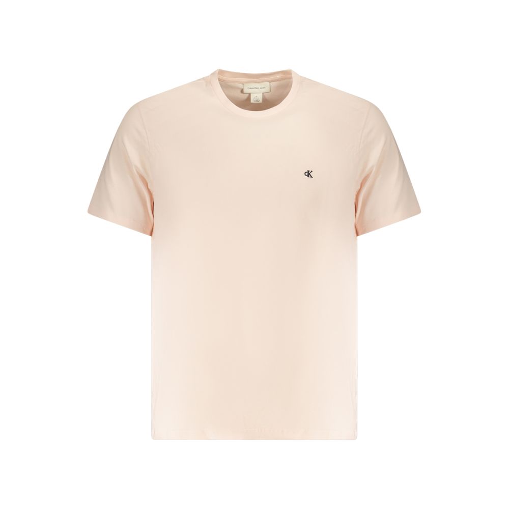Pink Cotton Men T-Shirt