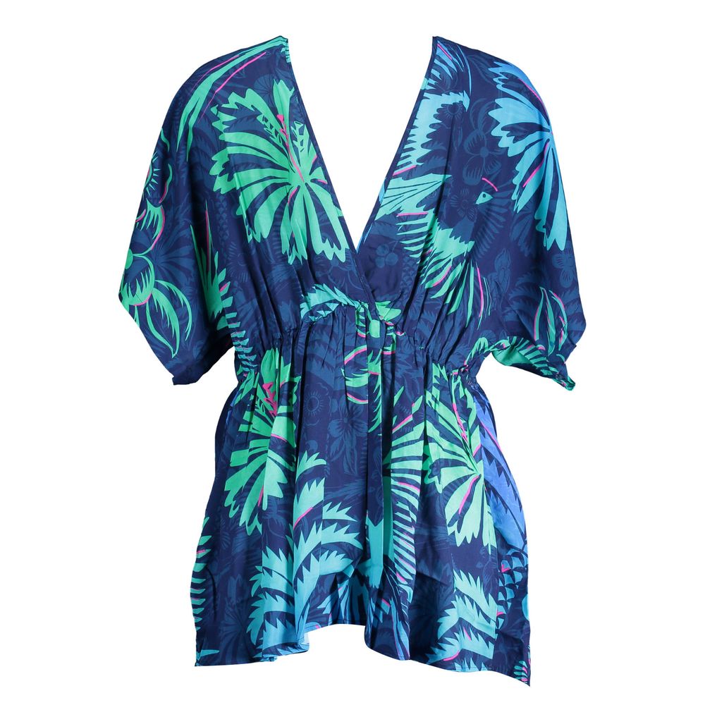 Blue Cotton Women Dress