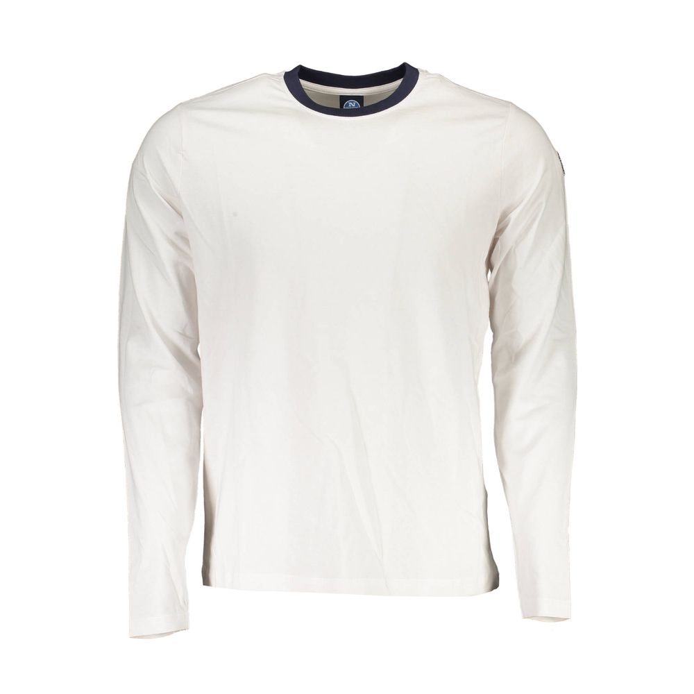 White Cotton Men T-Shirt