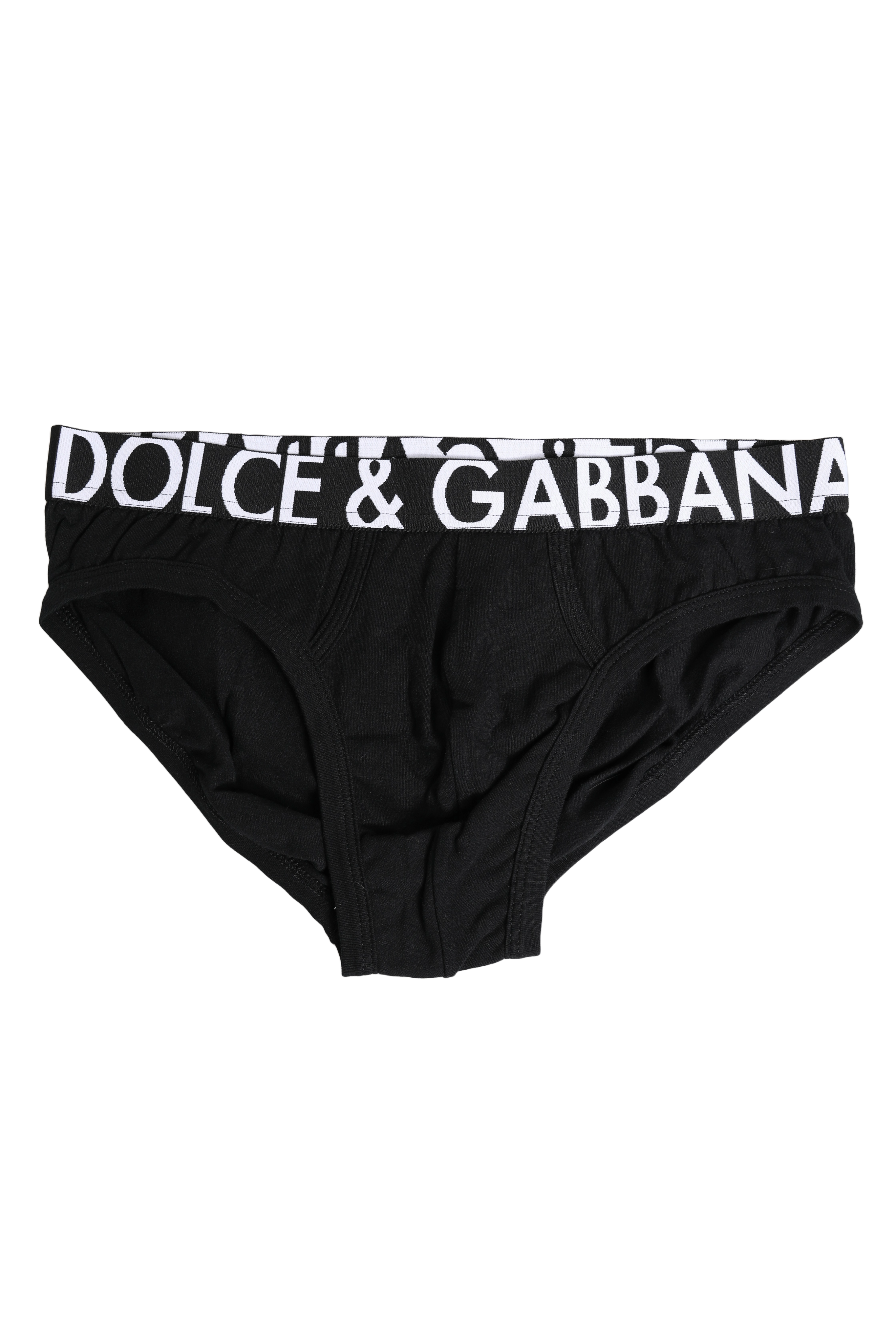 Black Cotton Stretch Regular Brief Underwear